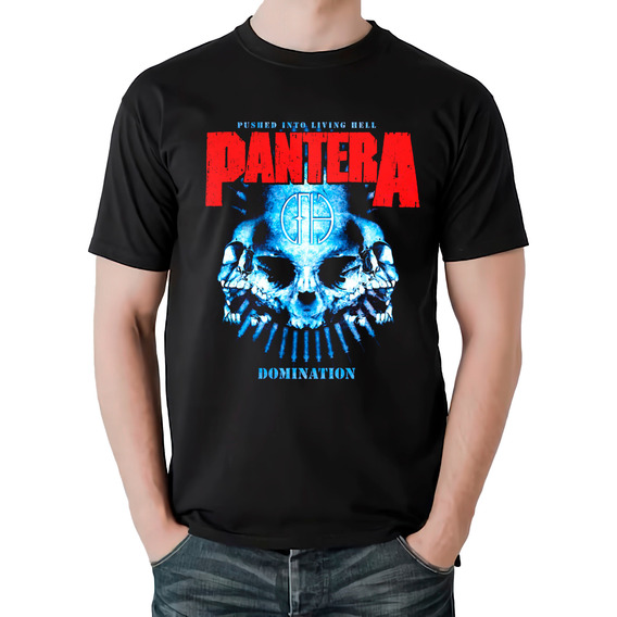 Camiseta Pantera Domination Banda Rock Metal