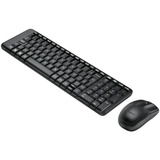 Kit Teclado E Mouse Sem Fio Mk220 Preto Logitech