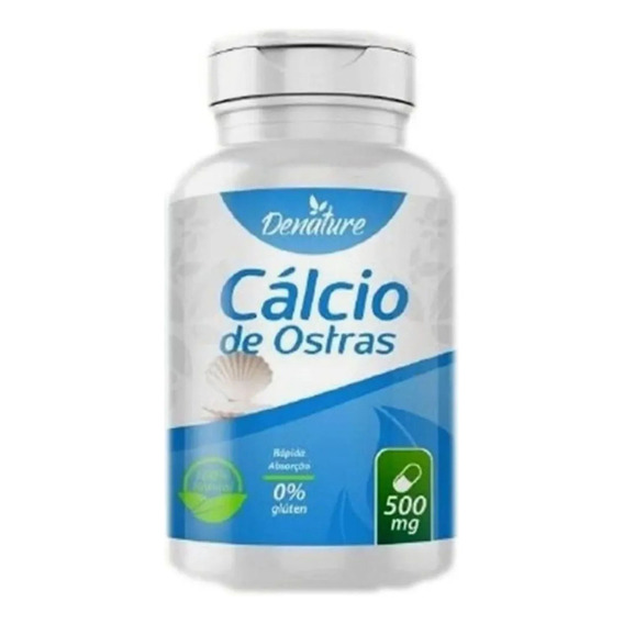 Calcio de ostra, 500 mg, 100 cápsulas, desnaturaliza - Salud ósea