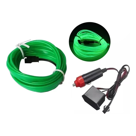 Hilo Tira Luz Neon Colores Led Conector 12v Auto Moto 5m