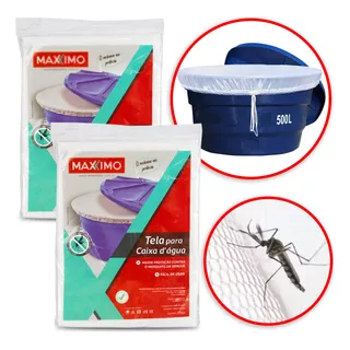 Kit 2 Capa Caixa Dágua Redonda 500l Proteção Dengue Sujeira