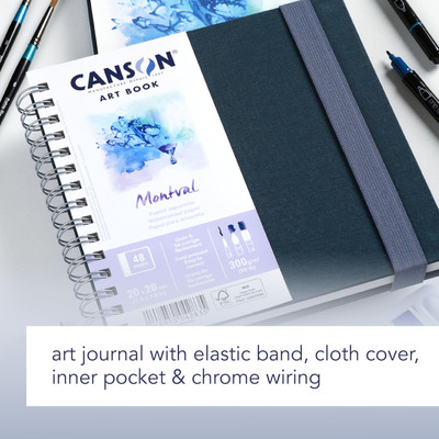 Canson Cuaderno De Papel De Acuarela Art Book, 7.8 X 7.8 Pul