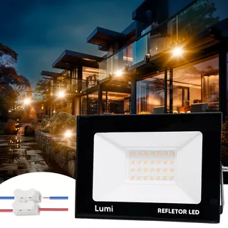 Refletor Led Holofote 100w Ip66 À Prova D´água Branco Quente