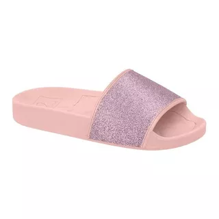 Chinelo Molekinha Infantil Feminina Slide Gliter 2311105