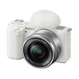 Sony Alpha Kit Zv-e10 + Lente Selp1650 Ilczve10l Sin Espejo Color  Blanco