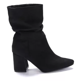 Botas De Mujer Arrugadas Caña Media Gamuza (54/5500)