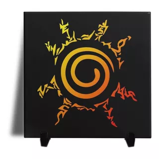 Quadro Naruto Shippuden Anime Selo Simbolo De Cerâmica 