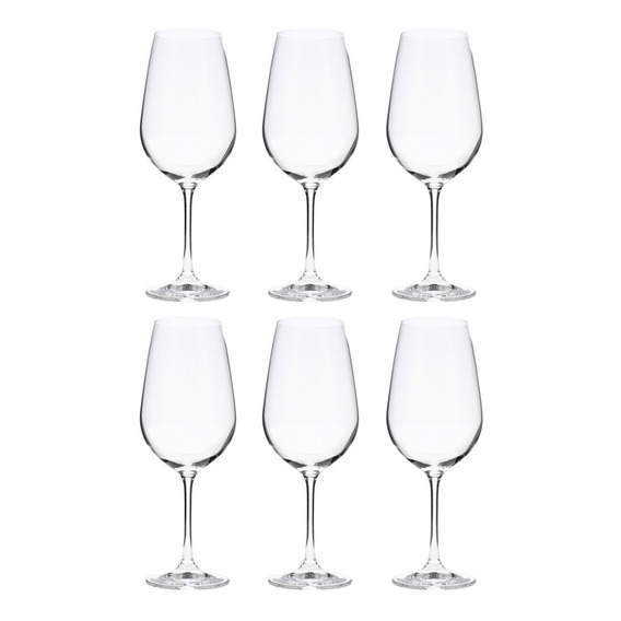 Juego De 6 Copas Para Vino 550 Ml Viola Cx-029