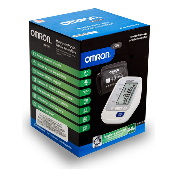 Omron Monitor De Presión Arterial De Brazo Hem-7130 Color Blanco