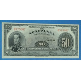 Antiguo Billete 50 Bs De 1949 B-6, Sin Circular.