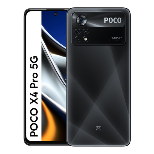 Xiaomi Pocophone Poco X4 Pro 5G (108 Mpx) Dual SIM 128 GB laser black 6 GB RAM