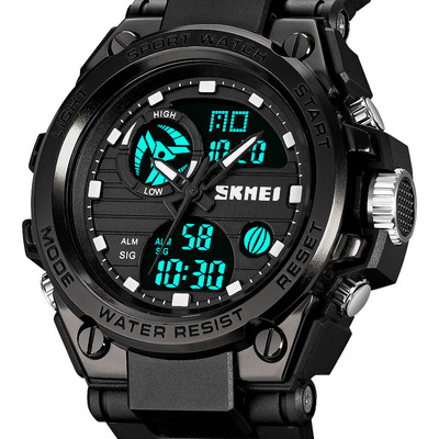 Reloj Hombre Skmei 2031 Digital Alarma Fecha Cronometro Malla Negro