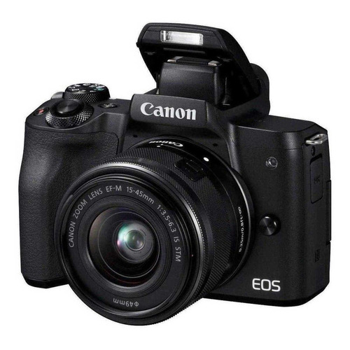  Canon EOS Kit M50 15-45mm IS STM sin espejo color  negro