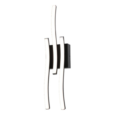 Aplique Pared Rayo Led Moderno 18w Negro Cie