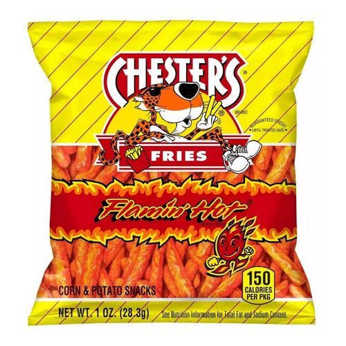 Cheetos Chesters Fries Flamin Hot (50 Pack) 28.3g Cada Una