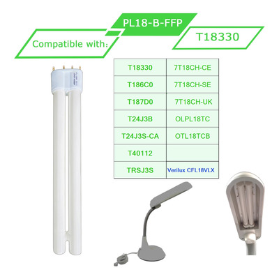 Bombilla Fluorescente Pl-l18 W, Base 2g11, Lampara De Repues