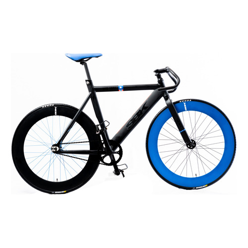 Bicicleta Aluminio Rod 28 Fixie New York 2022 Sbk Color Negro mate Talle M