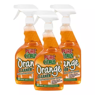 3 Pz Limpia Todo Para Auto Aroma A Naranja Pure Citrus Usa