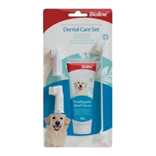 Set Cuidado Dental Para Perros Sabor Carne