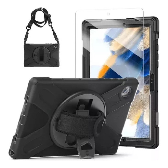 Estuche Forro Protector Anti Choque + Correa Para Tablet 