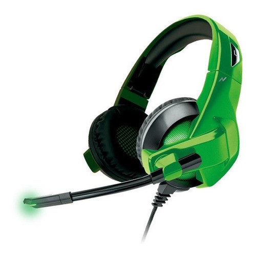 Auriculares Gamer Pc Ps4 Play 4 Luces Microfono Noga Stinger Color Verde