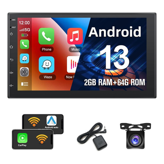 Radio Android 13.0 Doble Din 2+64g Apple Carplay/android Aut