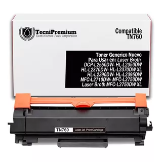 Toner Compatible Con Broother L2550dw L2750dw L2350dw  Tn760