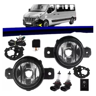 Kit Farolete Milha Auxiliar Neblina Renault Master 2013