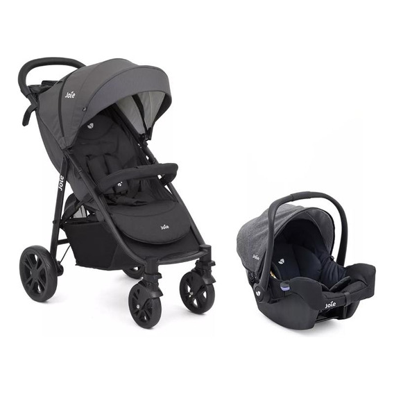 Coche De Bebé Joie Litetrax 4 + Silla I-gemm + Base Clickfit