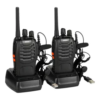 2 X Radio Comunicacion B888s Walkie Talkie Seisa