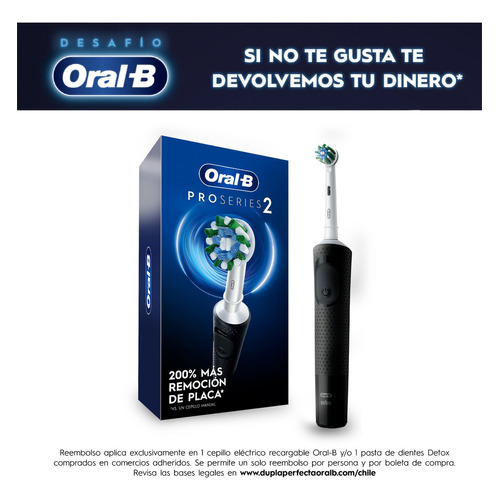 Cepillo de Dientes eléctrico Oral-B PRO Series 2 con mango Recargable y Temporizador.​
