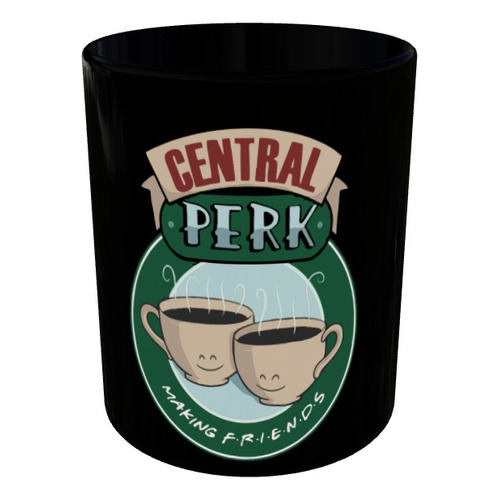 Mugs Friends Central Perk Pocillo Series Color Negro