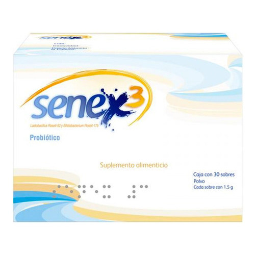 Suplemento Alimenticio Senex3 Probiótico 30 Sobres