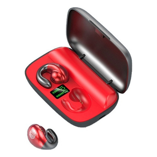 Audífonos Deportivos Inalámbricos Bluetooth S19 Tws Para C Color Rojo