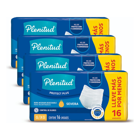 Plenitud Protect Plus Ropa Interior X 16 Pack X 4