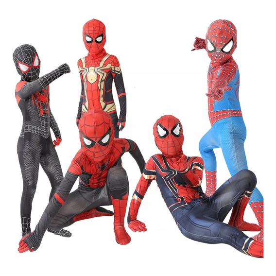 Spiderman Trajes Y Máscaras Spiderman Niños Cosplay