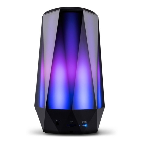 Parlante Bluetooth Fullenergy Cristal Portátil Con Luces Led