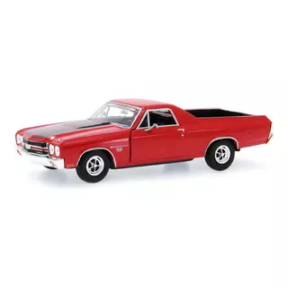 1970 Chevy El Camino Vermelho - Escala 1:24 - Motormax