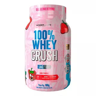Suplemento 100% Whey Protein Crush  Zero Lactose 900g - Under Labz  Strawbear