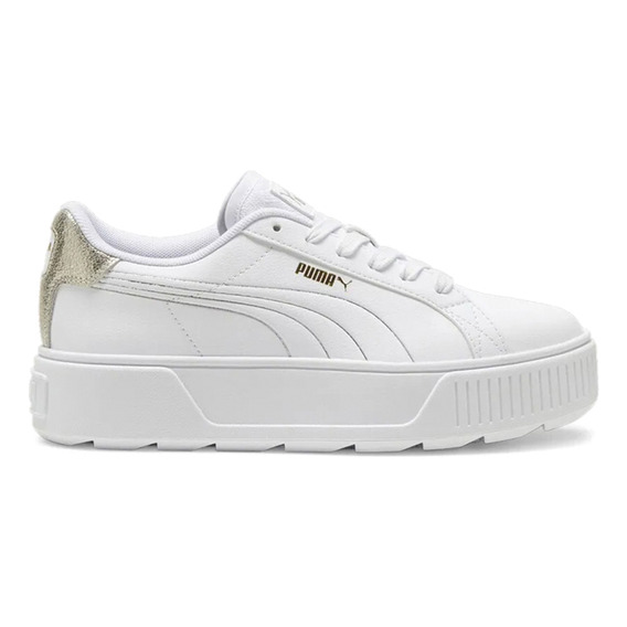 Zapatillas Puma Mujer Karmen Metallic Shine 395099 01 Blanco