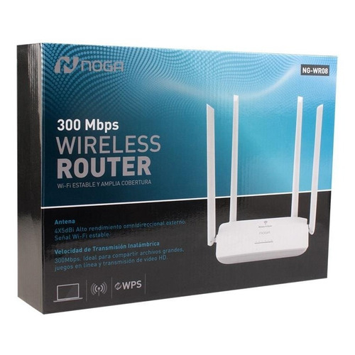 Router Noganet NG-WR08 blanco 220V