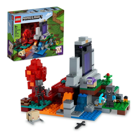 Kit De Construcción Lego Minecraft El Portal En Ruinas 21172