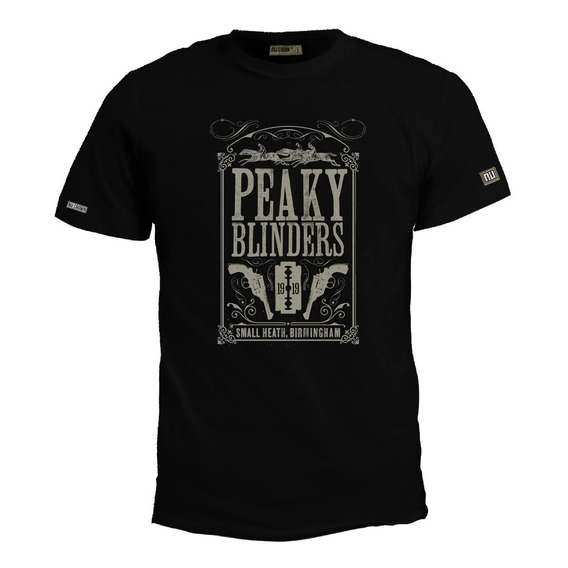 Camiseta Estampada Peaky Blinders Serie Poster Bto