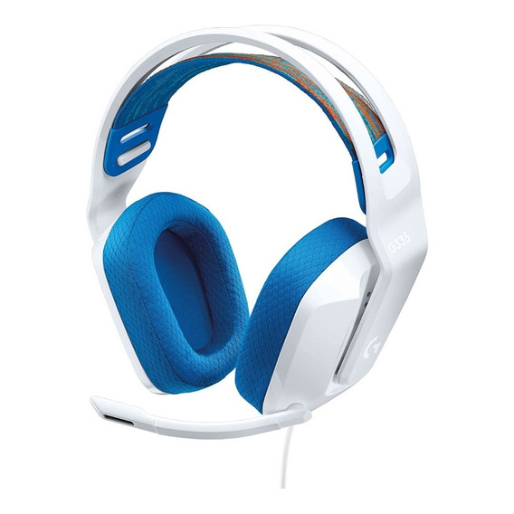 Audífonos gamer Logitech G Series G335 Blancos Auriculares con microfono para pc