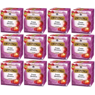 Chá Twinings Frutas Silvestres Kit 12 Caixas 120 Sachês