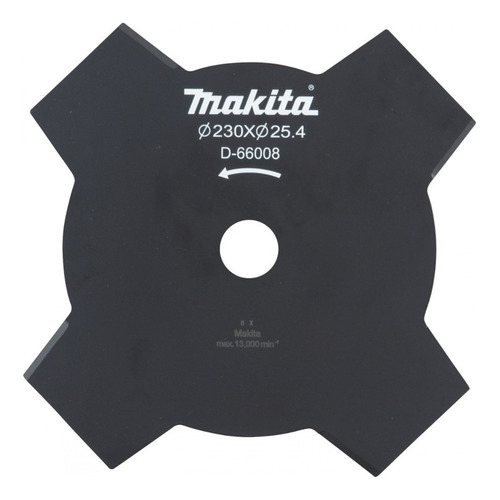 Cuchilla 9-1/4x1 PuLG 4 Filos P/ Desbrozadora Makita D66008