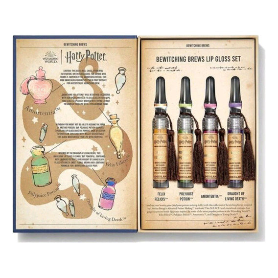 Kit completo de brillo labial Sheglam Harry Potter Magic Elixir, color azul