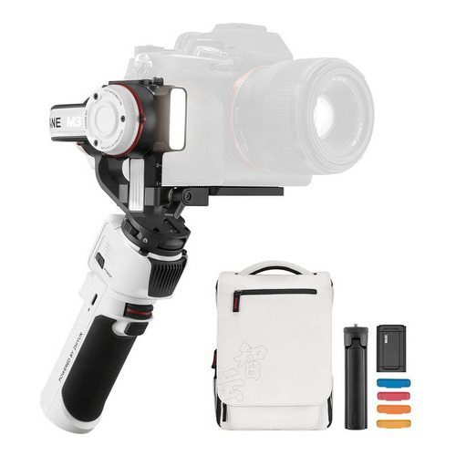 Estabilizador Zhiyun Crane M3 versión combinada para cámaras de color blanco