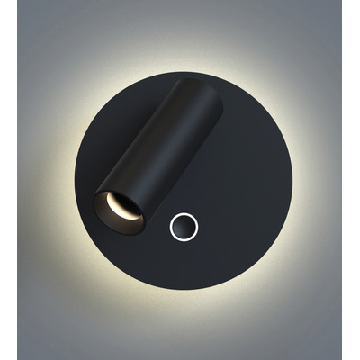 Aplique Led Geniusr-ap-ng Móvil Negro Dual Diseño Gmg 