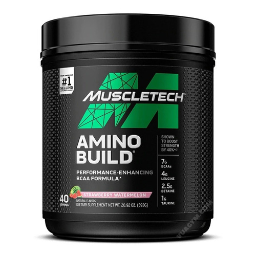 Bcaa Formula Amino Build Muscletech 40 Servings Sabor Tropical Twist